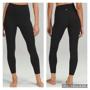 blqck lululemon align high rise leggings size 8